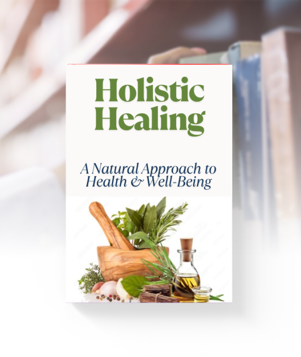 holistic healing ebook cover – natural approach to health, wellness, and well-being