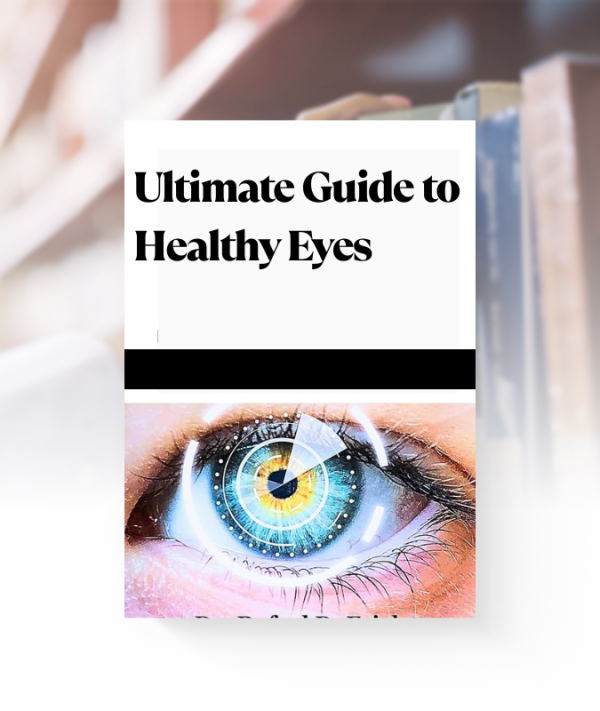 ultimate guide to healthy eyes ebook cover – natural eye care tips, vision improvement, and eye health guide